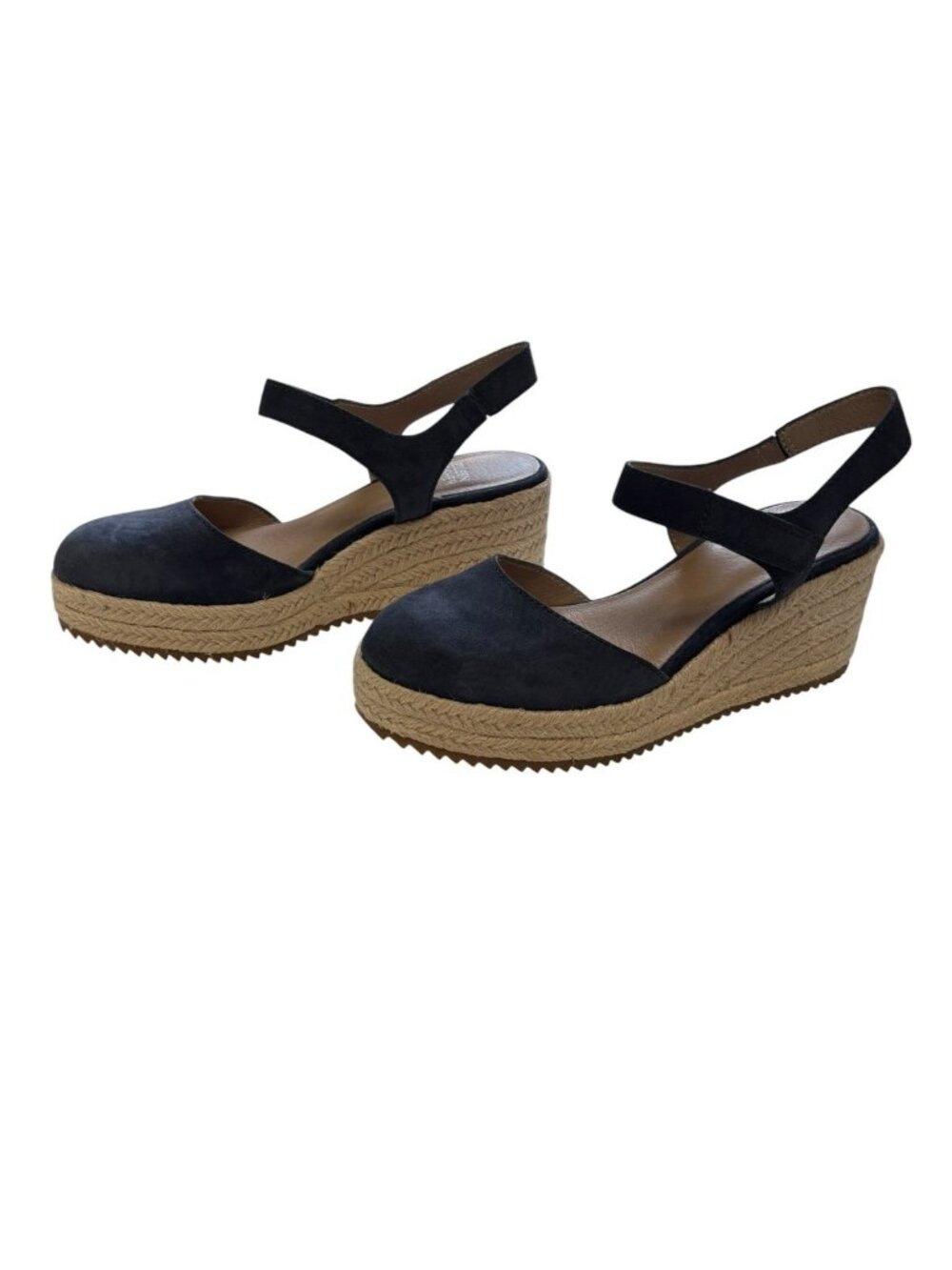 NEW Eileen Fisher Nessa Espadrille Wedge 6.5 Blue